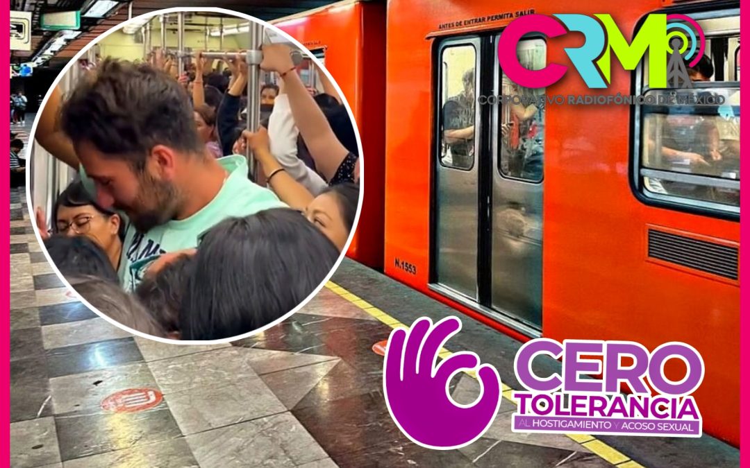 Hombre extranjero es acosado en metro de la Ciudad de México.