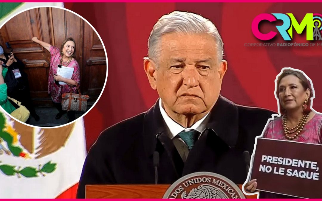 Niegan el acceso a la mañanera de AMLO a Xóchitl Gálvez.