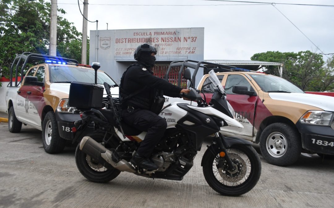 Redobla Guardia Estatal vigilancia en planteles tras regreso a clases