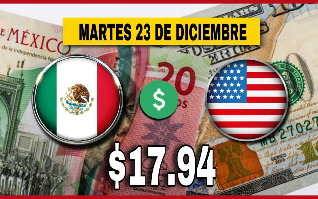 El cambio del dólar a pesos mexicanos