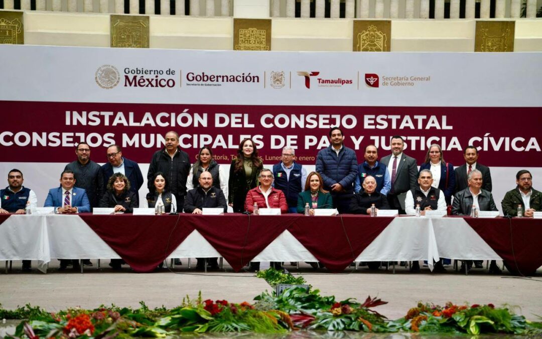 CARMEN LILIA CANTUROSAS RINDE PROTESTA COMO INTEGRANTE DEL CONSEJO DE PAZ Y JUSTICIA CÍVICA DEL ESTADO DE TAMAULIPAS