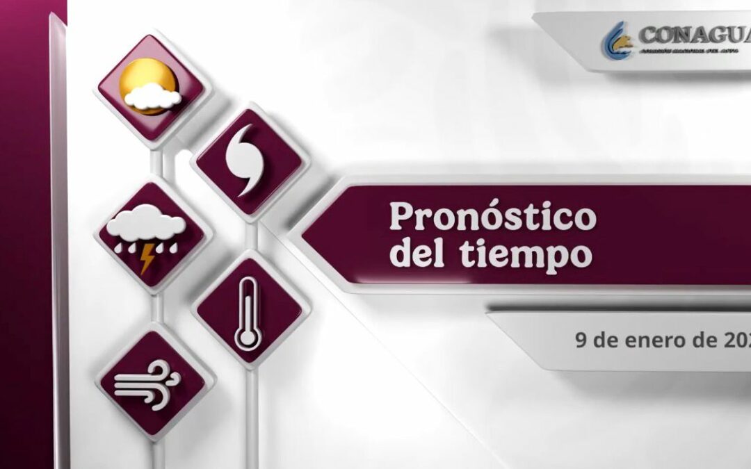 El pronóstico del clima para la República Mexicana, durante las próximas horas.