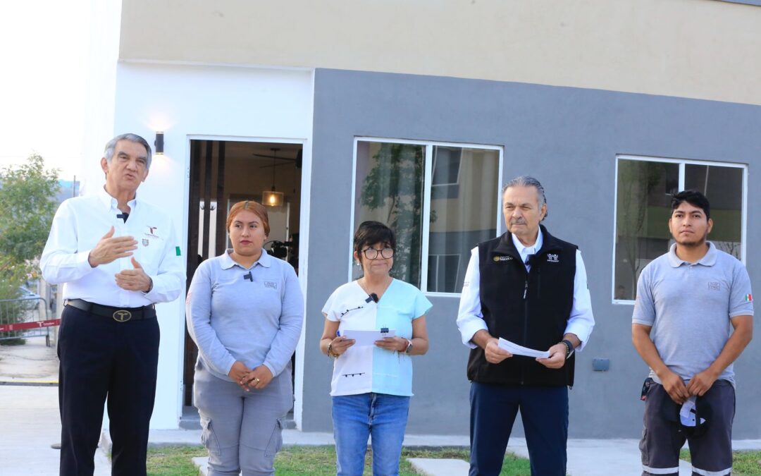 Desde la mañanera, Claudia Sheinbaum encabeza entrega de viviendas en Tamaulipas