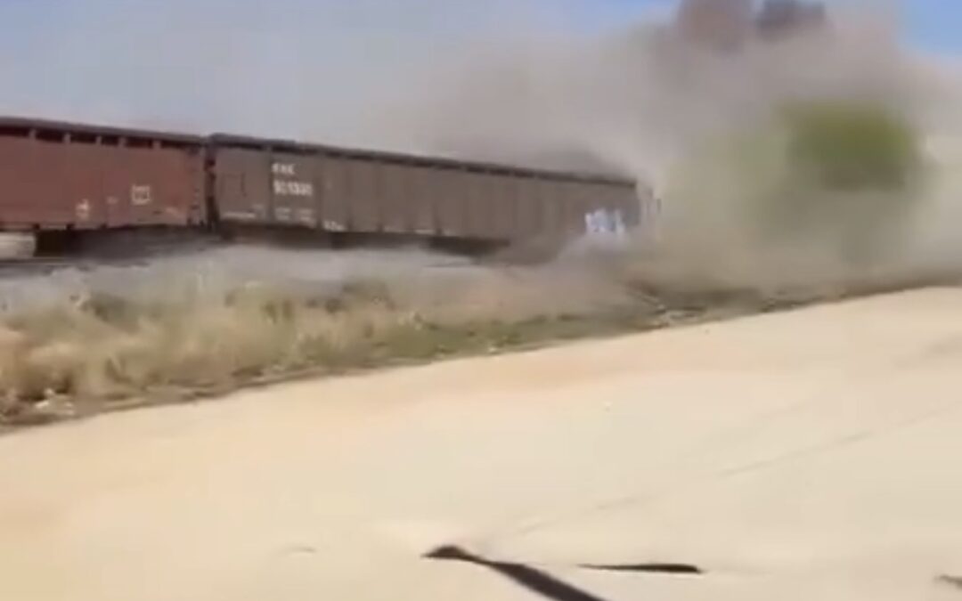 Se descarrila tren en Aguascalientes.