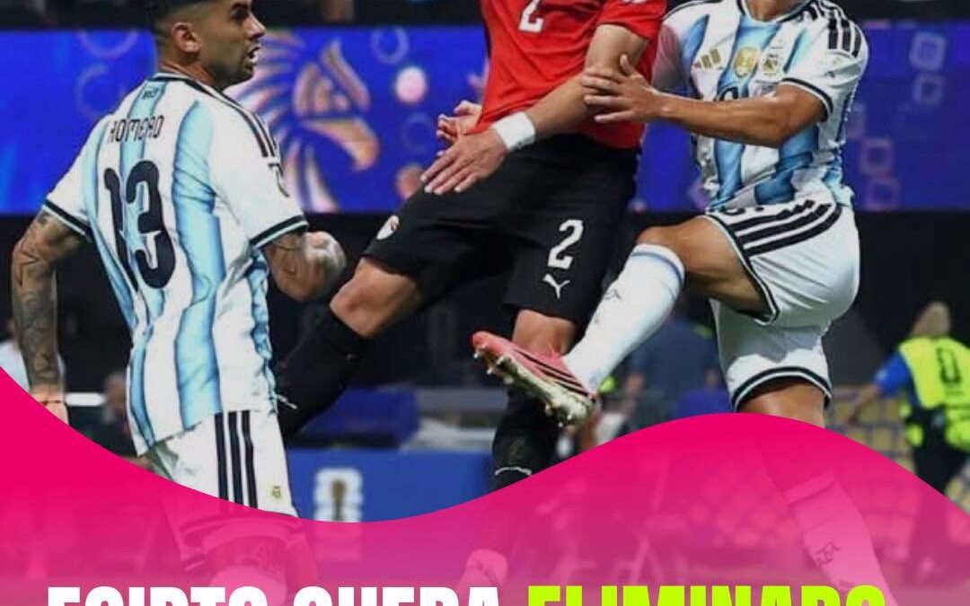 Egipto queda eliminado del mundial tras su derrota ante Argentina.