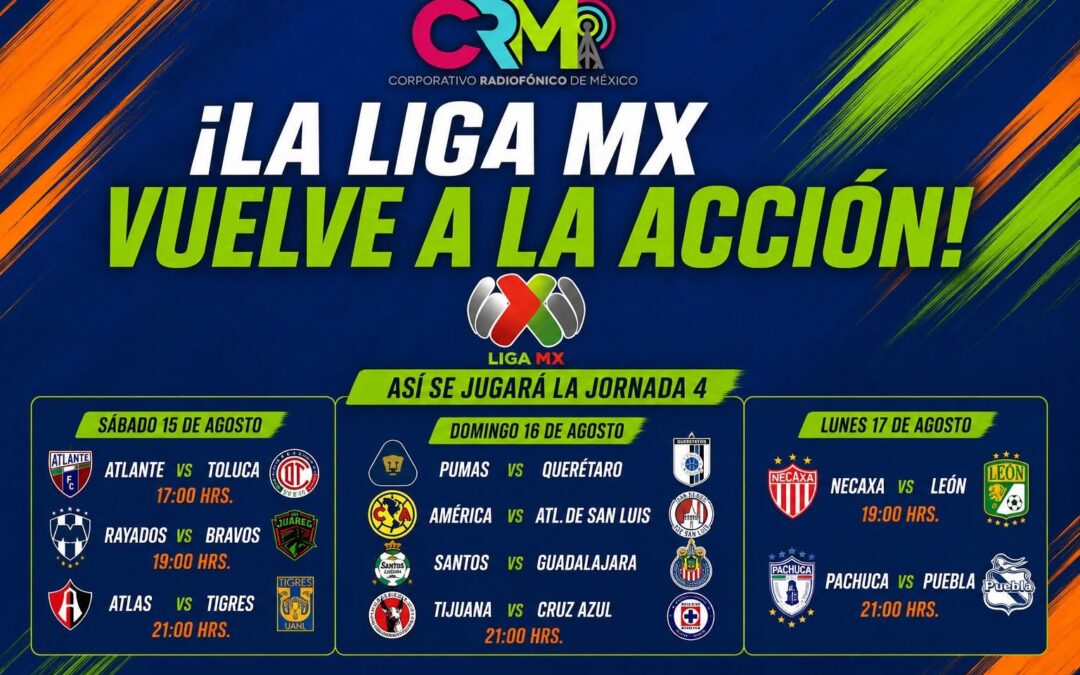 La Liga MX vuelve a la acción tras la pausa por la Leagues CupEl futbol mexicano retomará su calendario el sábado 15 de agosto, apenas unos días después de que concluyo la fase de grupos de la Leagues Cup. La pausa permitió que los equipos mexicanos concentraran sus esfuerzos en el torneo binacional frente a clubes de la MLS.El regreso representa también una nueva oportunidad para los clubes que tuvieron una participación complicada en la Leagues Cup. Con el torneo local nuevamente como prioridad, los equipos deberán recuperar ritmo competitivo y comenzar a sumar puntos para mantenerse en la pelea por los primeros lugares del Apertura 2026.